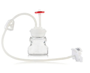 EZBio®pure TR MTO 125mL Bottle Assembly with molded Silicone Adapter, GL45 VersaCap®, 10/CS