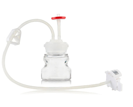 EZBio®pure TR MTO 125mL Bottle Assembly with molded Silicone Adapter, GL45 VersaCap®, 10/CS