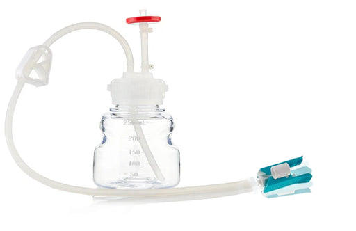 EZBio®pure TR MTO 250mL Bottle Assembly with molded Silicone Adapter, GL45 VersaCap®, 10/CS
