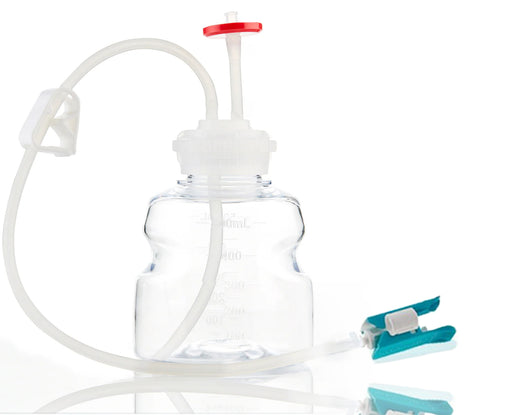 EZBio®pure TR MTO 500mL Bottle Assembly with molded Silicone Adapter, GL45 VersaCap®, 10/CS