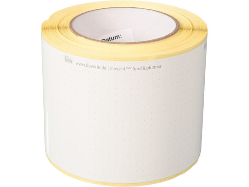 BURKLE INC close-it tape food & pharma, WxL 95mm x 50m, white
