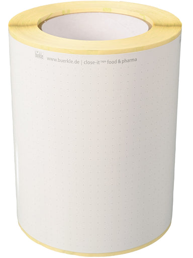 BURKLE INC close-it tape food & pharma, WxL 150mmx50m, white