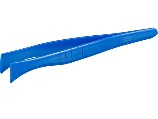 BURKLE INC Single-use tweezers, broad tip, PS, blue, sterile