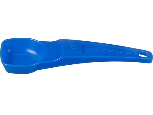 BURKLE INC Measuring spoons 1.0 ml, PS, blue, sterile