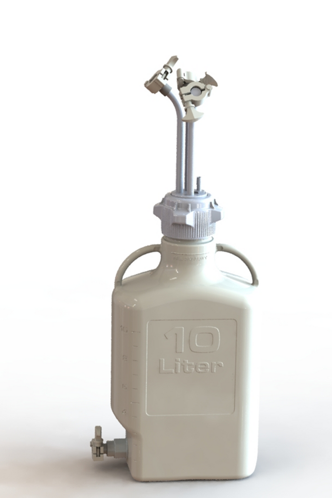EZBio® Rigid Reservoir, PP, 10L rectangular carboy, 83B VersaCap ...