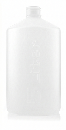 EZBio®pure S Bottle, 5L, No Cap, Mutually Double Bagged, Non-Sterile