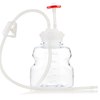 EZCellGene® GL45 wide mouth Bottle Assembly, 500mL, with small bore Overmolded Silicone tubing 1/16