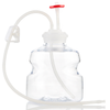 EZCellGene™ GL45 wide mouth Bottle Assembly, 1L, with micro bore Overmolded Silicone tubing 1/16" ID x 3/16" OD, 10/CS