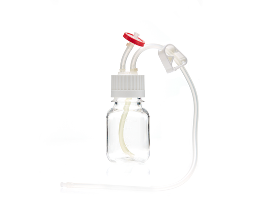 EZCellGene® SUT 125mL Bottle Assembly with VersaCap® and small-bore silicone molded tubing for sterile cell culture media transfer, 10/CS | img_1 | Foxx Life Sciences Global | shopfls.com