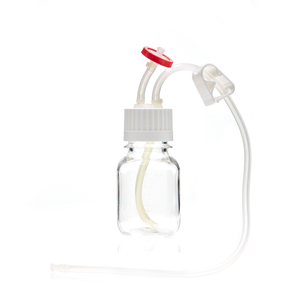 EZCellGene™ SUT MTO Bottle Assembly, 125mL, 38-430 VersaCap®, PP, 1/16” X 3/16” EZBio® Silicone Molded Tubing, Vented w/ Diptube, Plug, Sterile