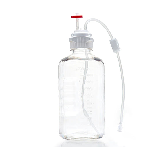 EZCellGene™ 53B Bottle Assembly, 2L, with micro bore Overmolded Silicone tubing 1/16" ID x 3/16" OD, 10/CS