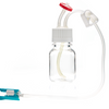 EZCellGene™ 38-430 Bottle Assembly, 125mL, with micro bore Overmolded Silicone tubing 1/16" ID x 3/16" OD, 10/CS