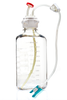 EZCellGene™ 53B Bottle Assembly, 2L, with micro bore Overmolded Silicone tubing 1/16" ID x 3/16" OD, 10/CS
