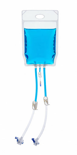 EZBio® Paragon Bag Assembly, PE, CFlex TPE Tubing, AQG Connectors, needle-free valve