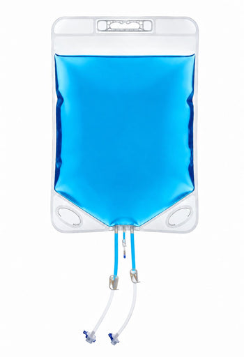 EZBio® Paragon Bag Assembly, PE, CFlex TPE Tubing, AQG Connectors, needle-free valve