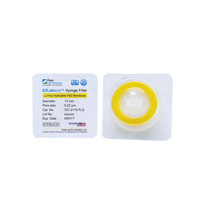EZLabpure™ Hydrophilic Polyethersulfone (PES) Syringe Filters, 0.22 µm Sterilizing Membrane, 13 mm, Sterile, 100/PK