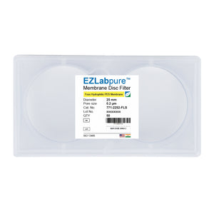 EZLabpure™ 0.2 µm PES Hydrophilic Membrane 25 mm Disc Filters, Non-Sterile 50/PK