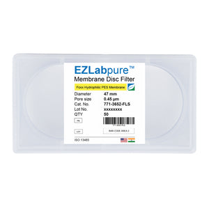 EZLabpure™ 0.45 µm PES Hydrophilic Membrane, 47 mm Discs Filter, Non-Sterile 50/PK