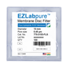 EZLabpure™ PVDF Hydrophilic Membrane Filters, 0.45µm, 13 mm Diameter Filter Discs, Non-Sterile,100/PK