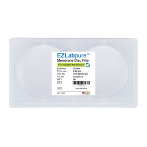 EZLabpure™ 0.45µm MCE Hydrophilic Membrane, 25mm Disc Filters, Non-Sterile 50/PK