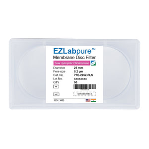EZLabpure™ 0.2µm CN Hydrophilic Membrane, 25mm Disc Filters, Non-Sterile 50/PK