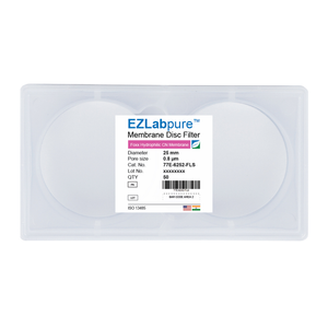 EZLabpure™ 0.8µm CN Hydrophilic Membrane, 25mm Disc Filters, Non-Sterile 50/PK