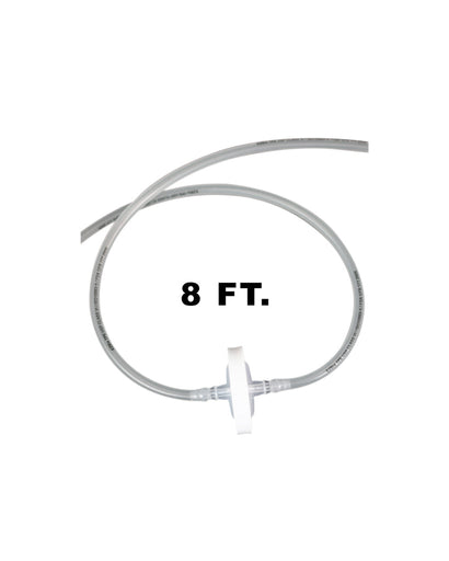 EZBio Vactrap S ™ Tubing Extension for Plastic Bottles, 8 ft., w/ 0.2?m Polytetrafluoroethylene (PTFE) Vent Filter, Sterile