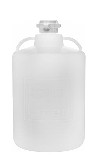 White plastic container with a lid on a white background