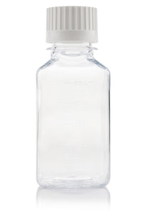EZBio Titanium Square Bottle, PETG,38-430,250ml, Sterile, With Cap, 60/CS