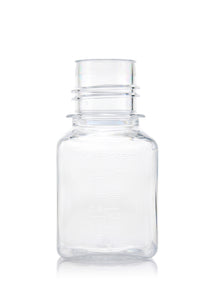 EZBio Titanium Square Bottle, PETG,38-430mm 125ml Non Ster No Cap, 96/CS