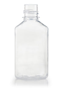 EZBio Titanium Square Bottle, PETG,38-430,500ml, Non Ster,No Cap, 48/CS