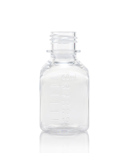 Single use high quality media bottle; perfect for cell culture and media storage and transfer