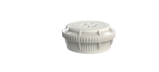 EZBio® GL45 Vented Top with 0.22μm PTFE membrane, White PP for Glass Bottles