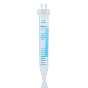 EZBio® Centrifuge Tube Assembly, 15 mL Conical Tube,  2 x 1/8" Molded PP cap, 50/CS