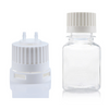 EZBio® TS Bottle Assy, PETG, 125mL, Tamper Evident VersaCap White 38-430 w/o Tubing, NS, 10/CS