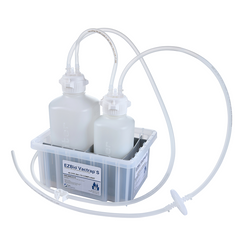EZBio® Vactrap™ S High Density Poly Ethylene (HDPE) (Bleach-Compatible), 2L + 1L, Natural Bin, 1/4