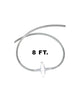 Vactrap™ G Tubing Extension for Plastic Bottles, 8 feet (8'), with 0.2 µm PTFE Inline Vent Filter, 1/EA