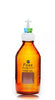 HPLC Solvent Reservoir Bottle Assembly, GL45, 1L Amber, Class VI Polytetrafluoroethylene (PTFE) Adapter,  6 Ports for 3.2mm(1/8