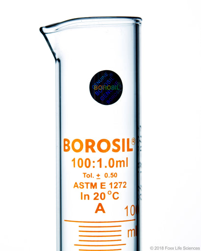 Borosil Tapped Density Cylinder 100 mL CS/2