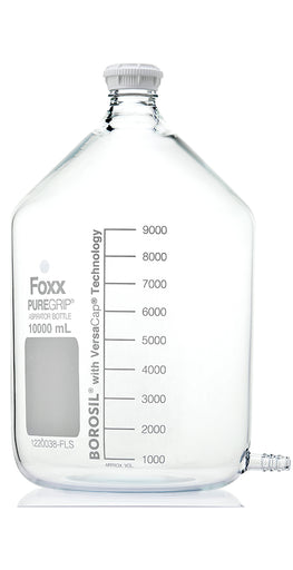 PUREGRIP® Aspirator Bottles,  10L, For Outlet Tubing, GL45 Cap
