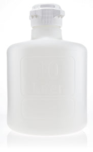 EZBio® Titanium Round Carboy, Polypropylene (PP), 10 Liter, No Spigot, VersaCap® 83B, Non-Sterile, 1/CS