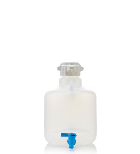 EZLabpure™ 10L Round Polypropylene (PP) Carboy with 83B Cap and Spigot