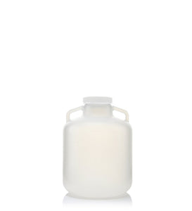 EZLabpure™ 10L Wide Mouth Polypropylene (PP) Carboy with White Cap
