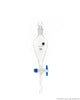 Borosil® Separating Funnel Pear Shape Boroflo Stopcock Polytetrafluoroethylene (PTFE) Key I/C glass stopper 125 mL CS/10