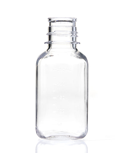 EZBio® Bottle, Polycarbonate (PC), Non-Sterile, 250mL, No Cap, pk/24