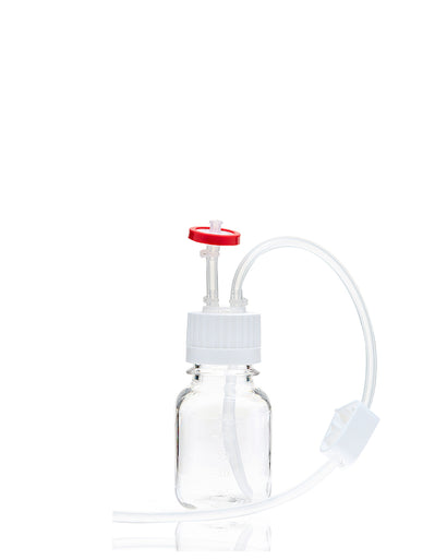 EZBio®, Single-Use Bottle Assembly, 125mL, 38-430 VersaCap, Polycarbonate (PC), Vented w/ DipTube, 10/cs