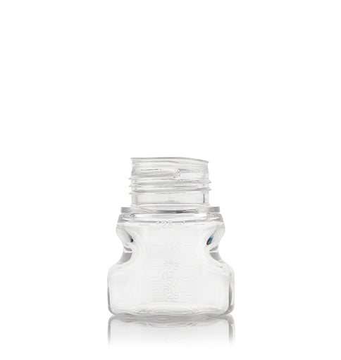 EZBio®pure Titanium Round Bottle, PETG, 125mL, GL45 Neck with No Cap, Non-Sterile