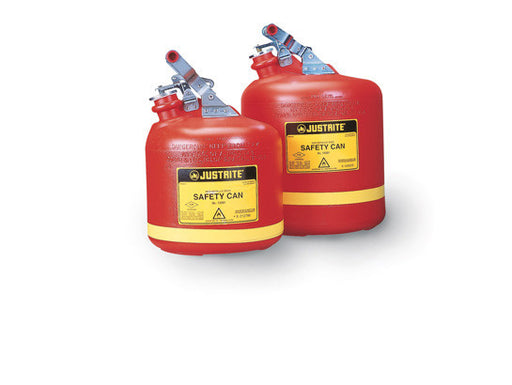 Type I Safety Can, Round Nonmetallic, S/S hardware, 2.5 gallon, flame arrester, polyethylene