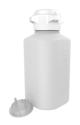 4L Polypropylene (PP) Heavy Duty Vacuum Bottle - 1/4" Hose Barb Adapter and Vent Port | img_1 | Foxx Life Sciences Global | shopfls.com