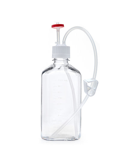 EZBio®, Single-Use Bottle Assembly, 1L, 38-430 VersaCap, PETG, Vented w/ DipTube, 10/cs